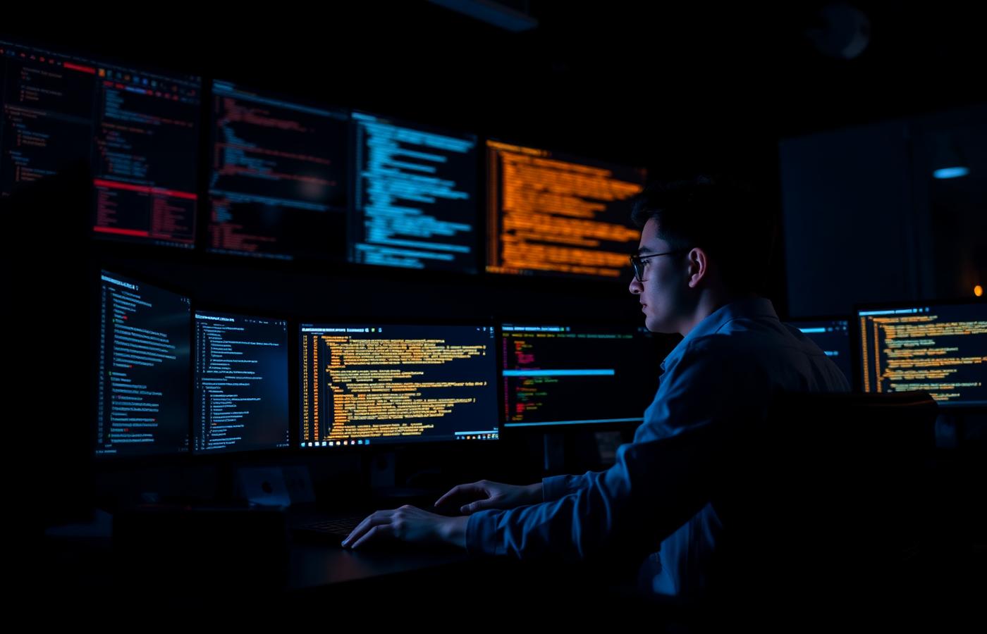 Engineers collaborating in a secure operations environment